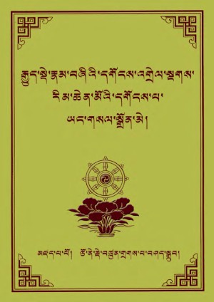 སྔགས་རིམ་ཆེན་མོའི་དགོངས་པ་ཡང་གསལ་སྒྲོན་མེ།